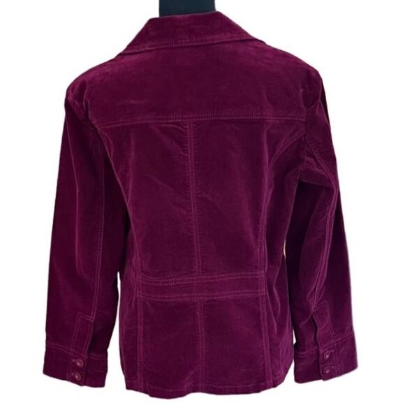 New with tags Chico’s Ricky Lavish Cord jacket , color called Sachet, size 1 - Picture 2 of 6